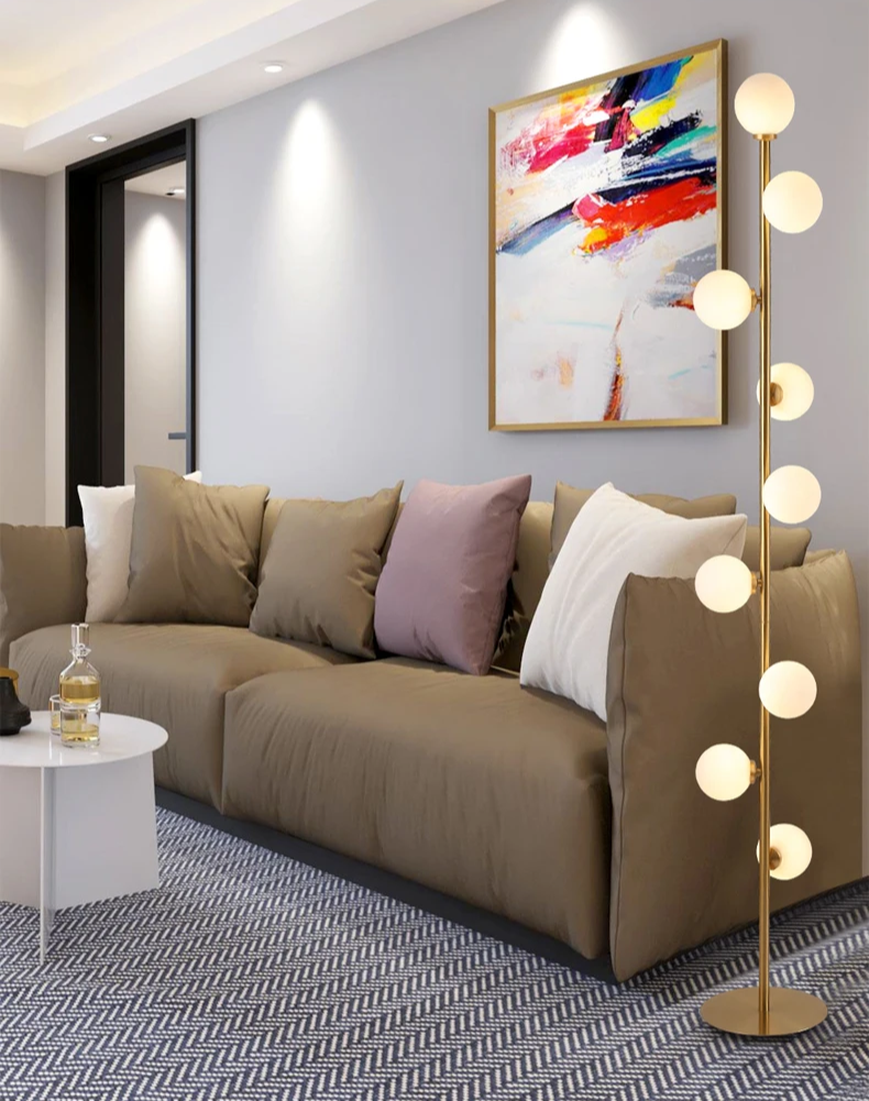 Glas-Stehlampe | Nordic Stil | G9 LED-Licht | Warmweiß / Neutral