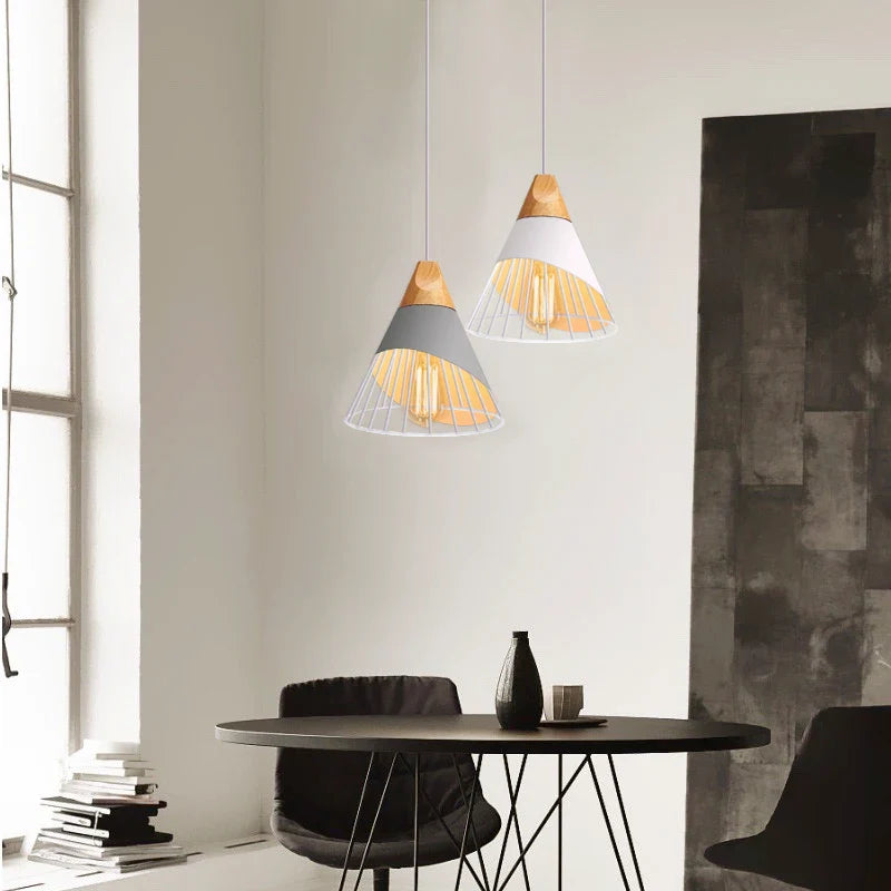 Skandinavische Pendelleuchte | E27-Fassung | Höhenverstellbar | Wohnzimmer & Esszimmer