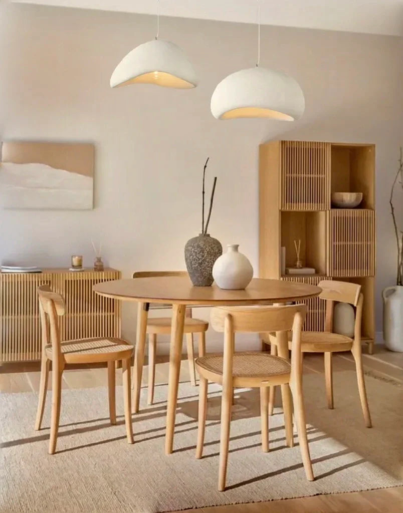 Pendelleuchte | Wabi Sabi & Japandi | Warmweißes Licht | Wohnzimmer & Esszimmer