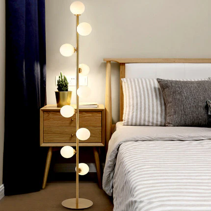 Glas-Stehlampe | Nordic Stil | G9 LED-Licht | Warmweiß / Neutral