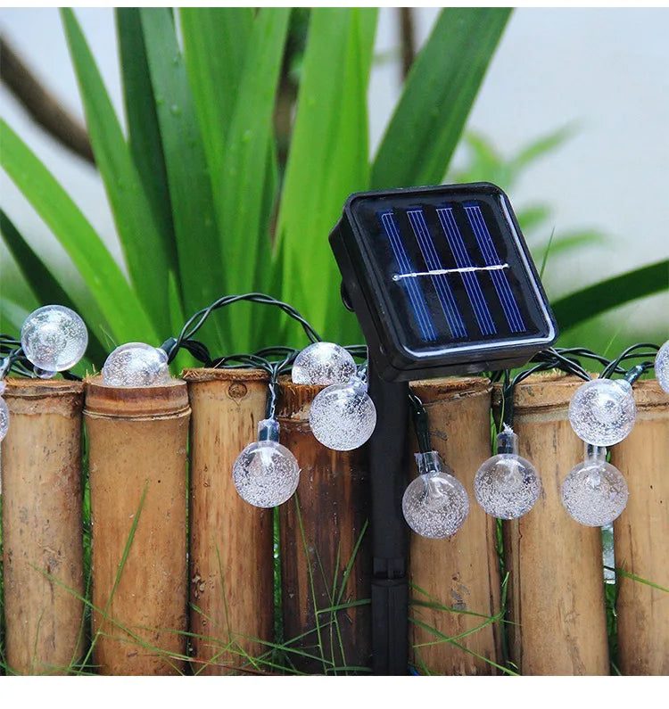 Solar-Lichterkette Kugeln | LED Außen | Automatik | Garten & Balkon