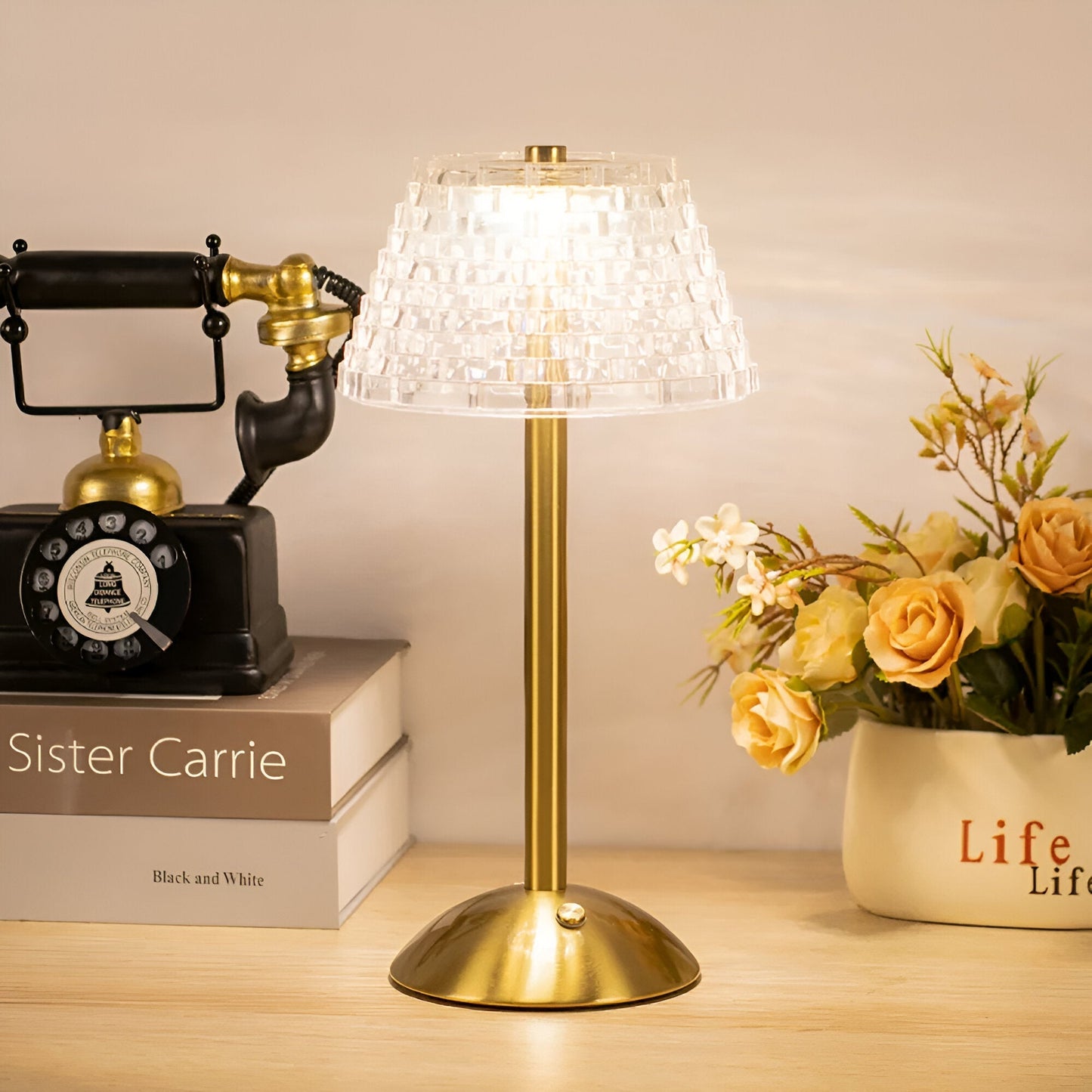 LED-Tischlampe Kabellos | Wiederaufladbar | Touch | 3 Lichtfarben