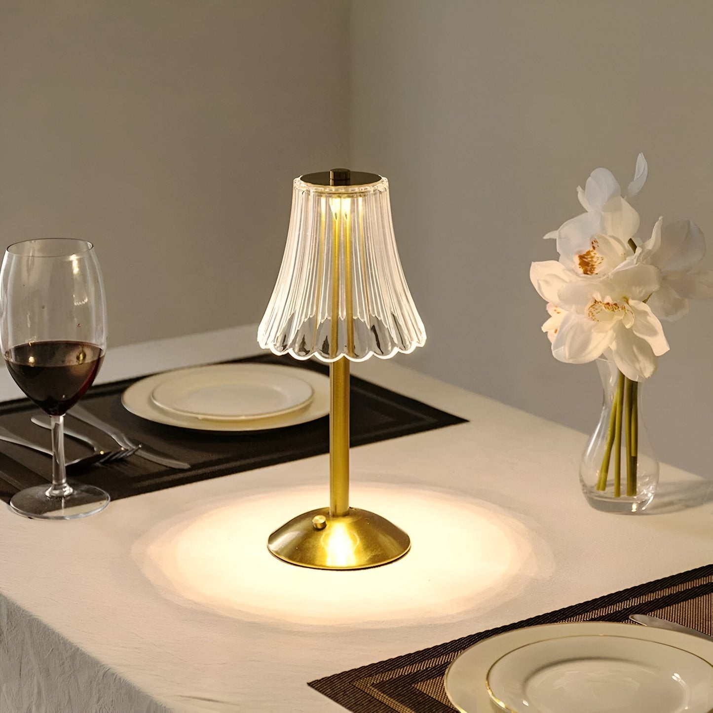 LED-Tischlampe Kabellos | Wiederaufladbar | Touch | 3 Lichtfarben