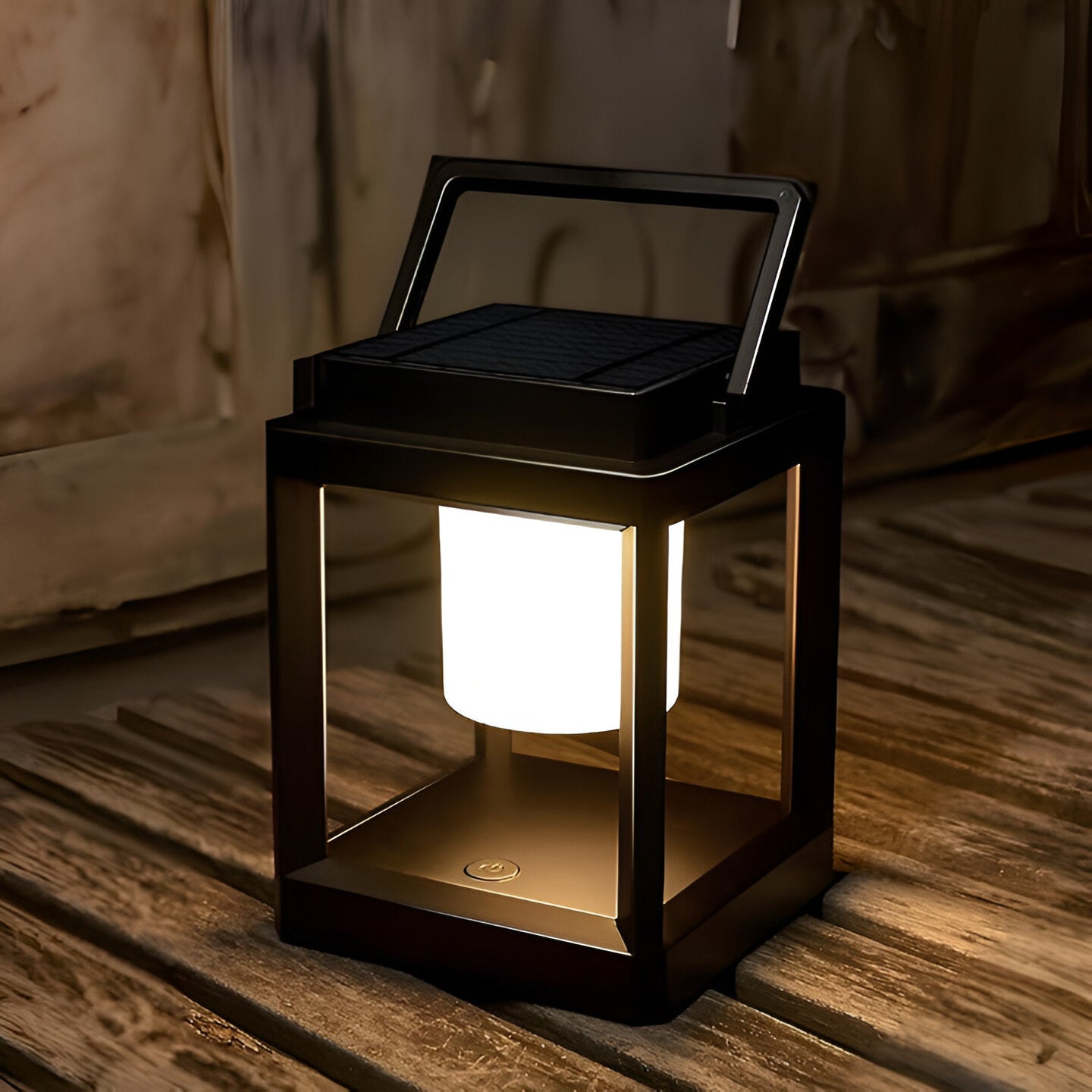 Solar-Outdoor-Laterne LED | Tragbar mit Griff | USB & Solar | IP44