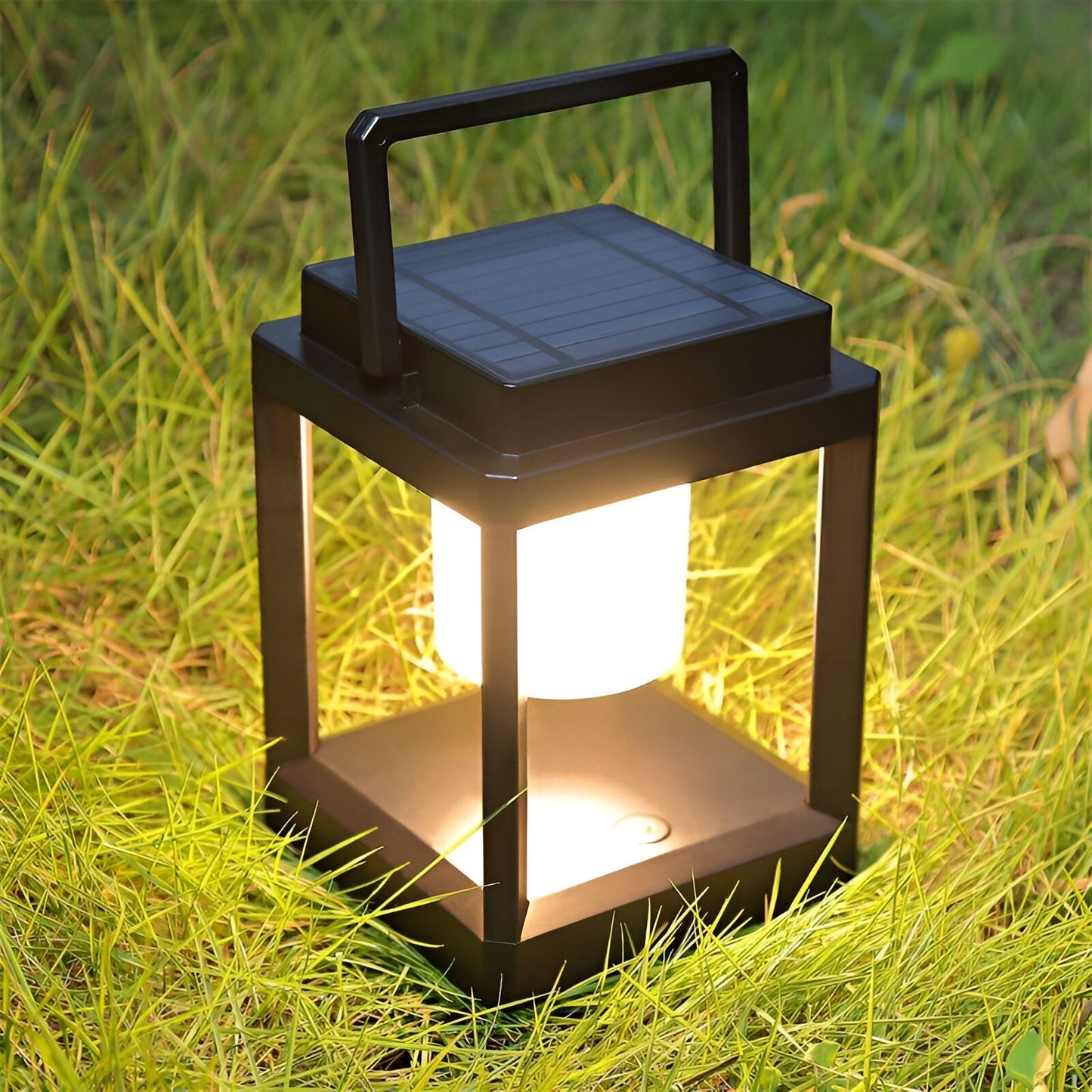 Solar-Outdoor-Laterne LED | Tragbar mit Griff | USB & Solar | IP44