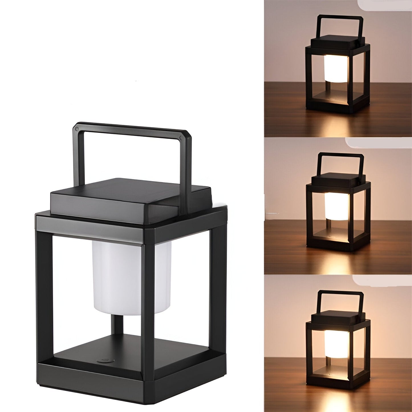 Solar-Outdoor-Laterne LED | Tragbar mit Griff | USB & Solar | IP44