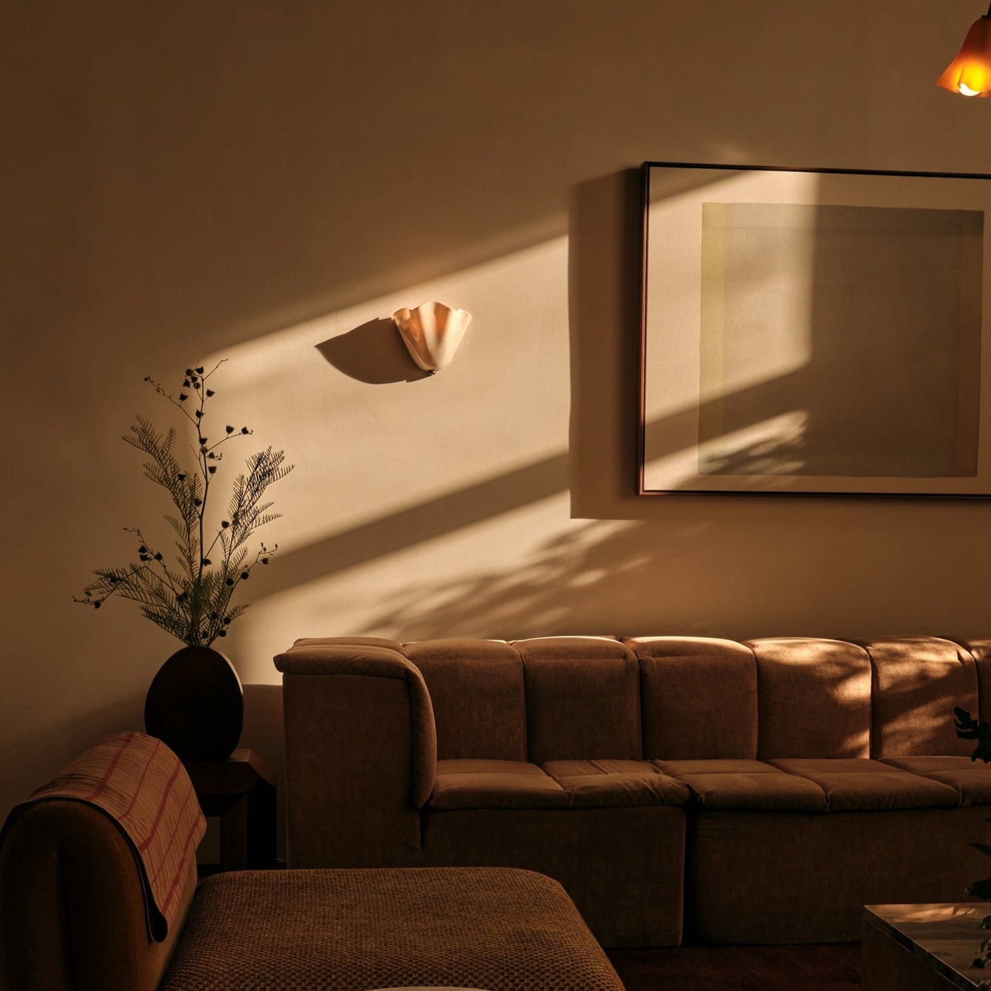 LED-Wandleuchte | Retro-Buntglas & Schalendesign | Warmweißes Licht