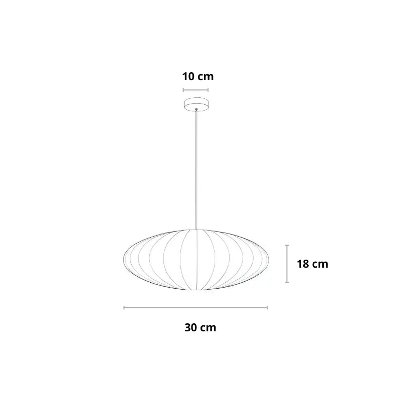 Pendelleuchte | Wabi Sabi Japandi | Seide | Warmes & Funktionales Licht