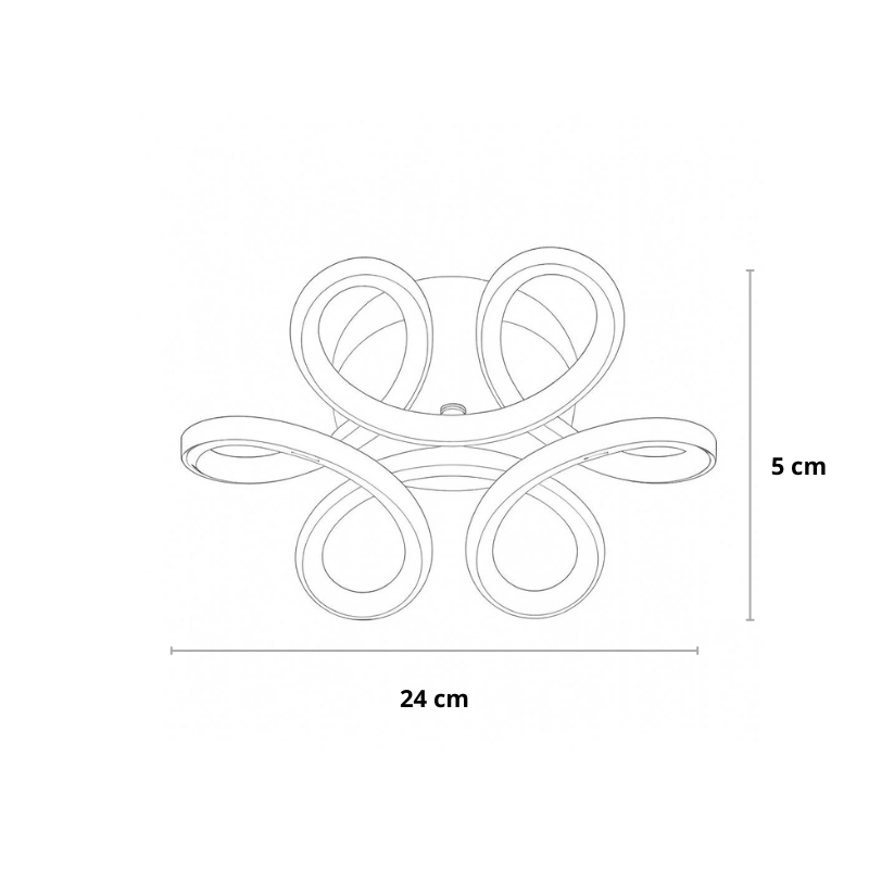 LED-Deckenleuchte | Modern | Schwarz & Weiß | Warmweiß & Kaltweiß