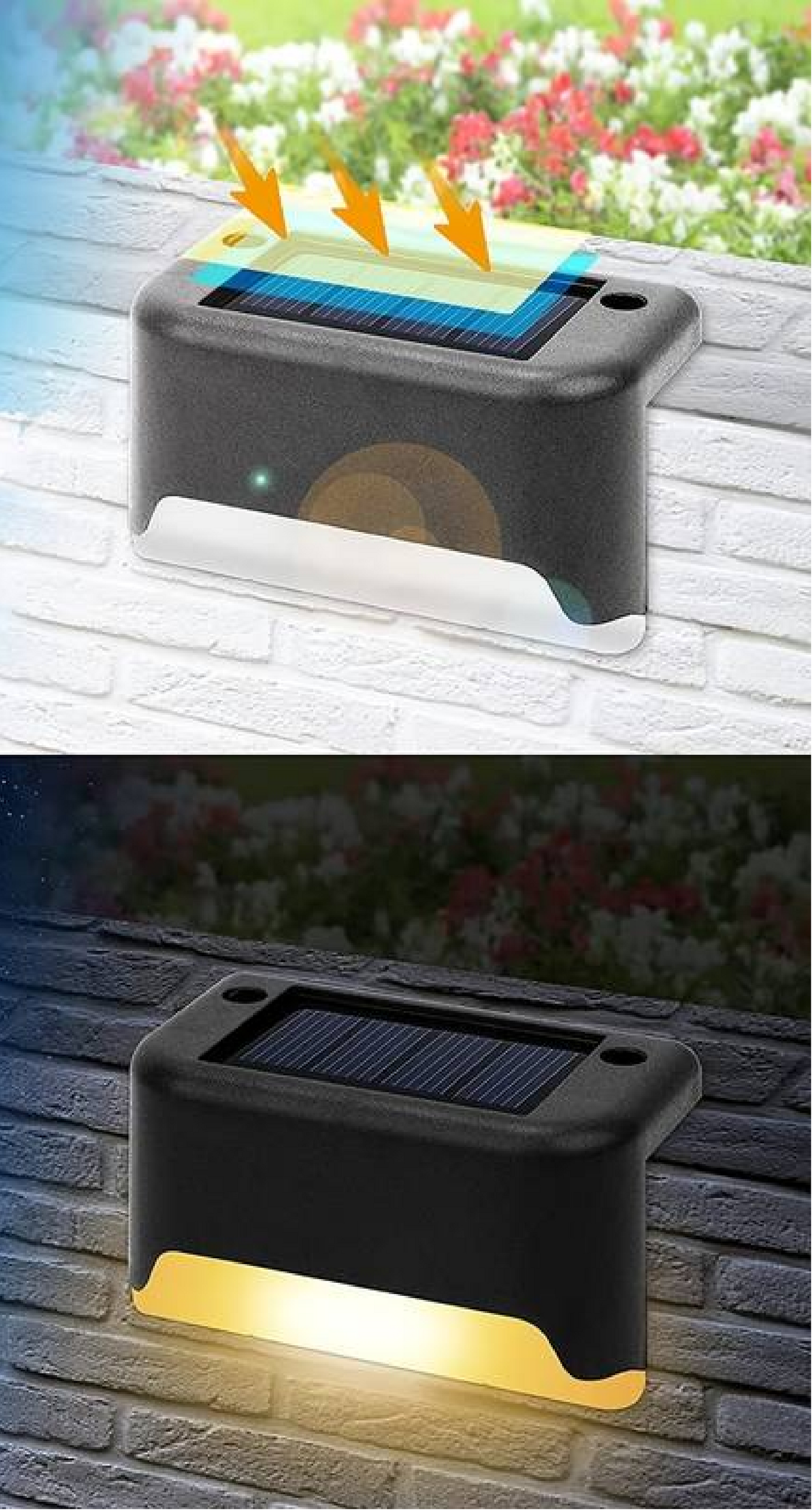 Solar-Zaunleuchte LED | Automatik | IP Outdoor | Garten & Balkon
