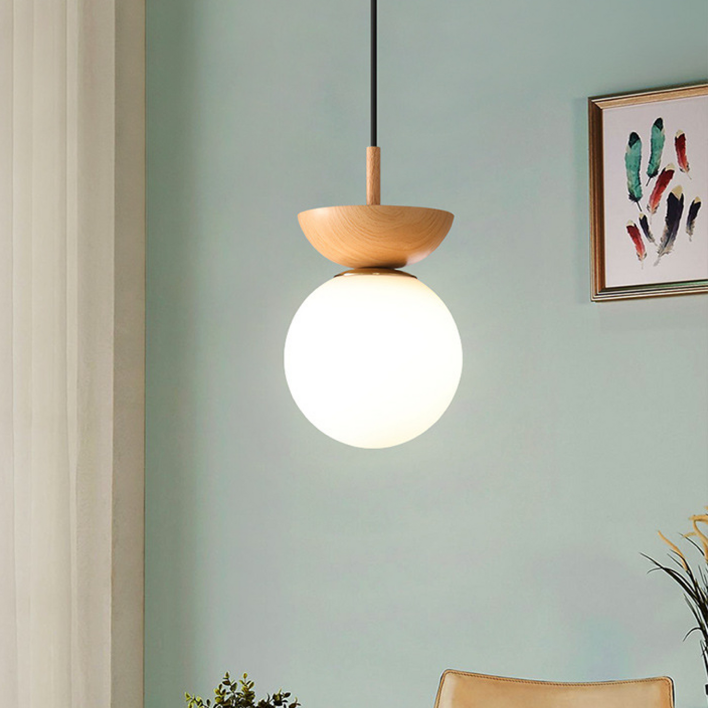 Pendelleuchte Glas Kugel | E14 | LED | Minimalistisch