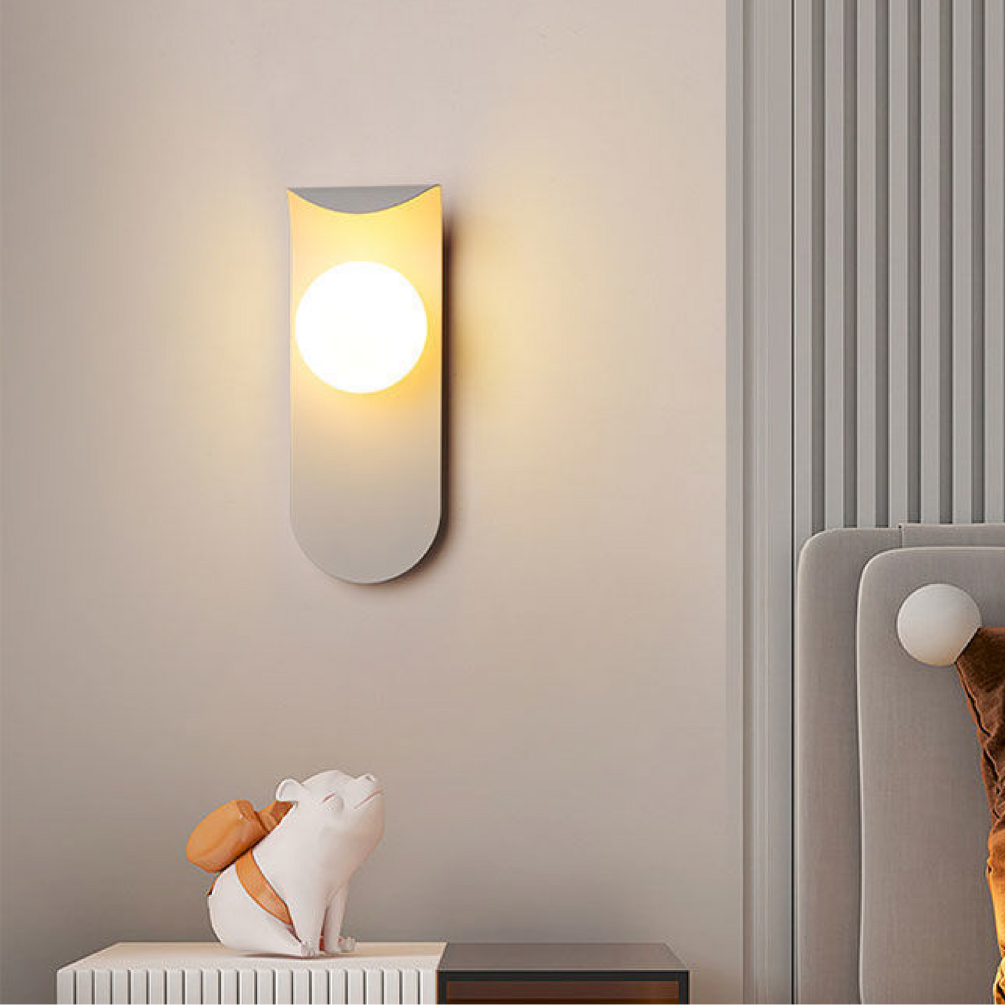 Wandleuchte Skandinavisch | Glas Metall | G9 | 3000K Warmweiß