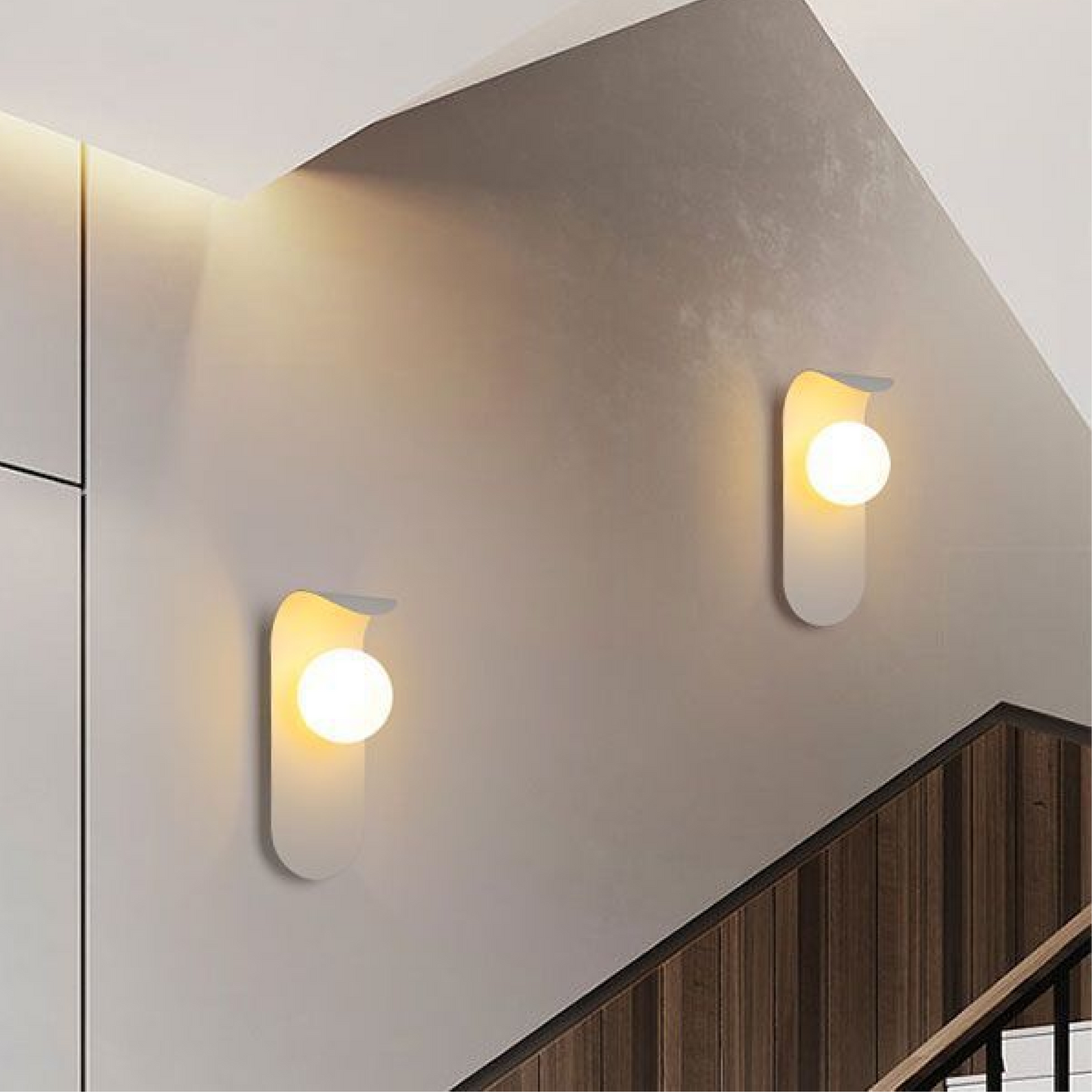 Wandleuchte Skandinavisch | Glas Metall | G9 | 3000K Warmweiß