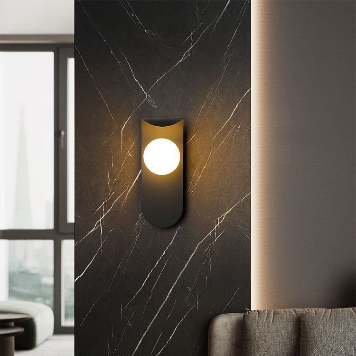 Wandleuchte Skandinavisch | Glas Metall | G9 | 3000K Warmweiß
