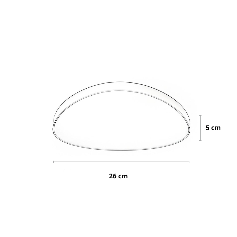 LED‑Deckenleuchte | Skandinavisches Design | Weiß & Schwarz | Wohnzimmer & Schlafzimmer