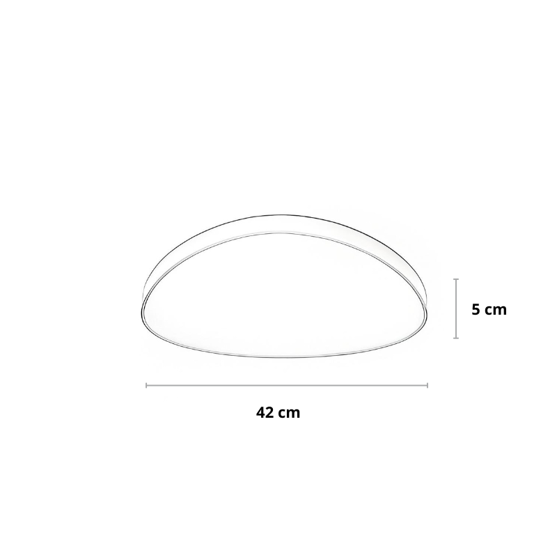 LED‑Deckenleuchte | Skandinavisches Design | Weiß & Schwarz | Wohnzimmer & Schlafzimmer