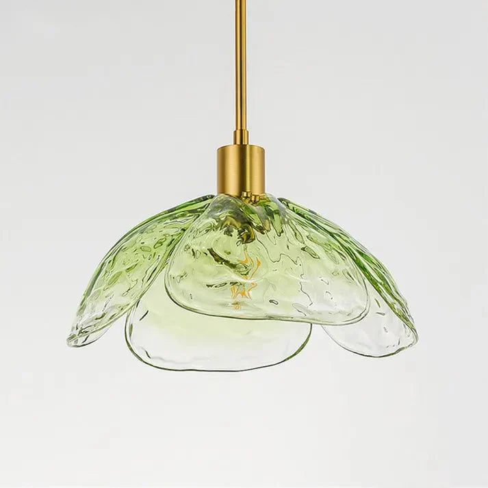 Glas-Pendelleuchte Blütenform | E27 LED | Modern & Elegant | Warmweiß