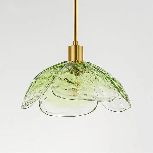 Glas-Pendelleuchte Blütenform | E27 LED | Modern & Elegant | Warmweiß