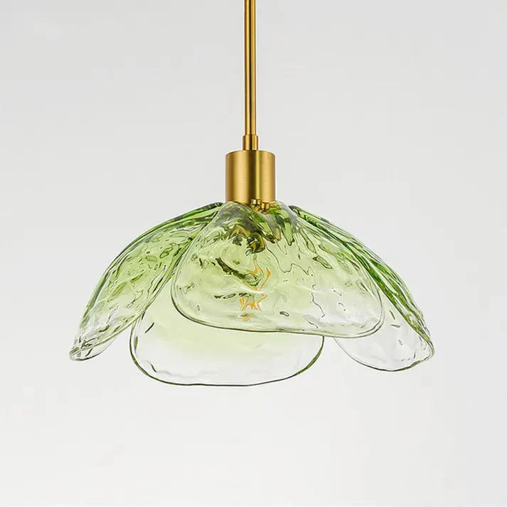 Glas-Pendelleuchte Blütenform | E27 LED | Modern & Elegant | Warmweiß