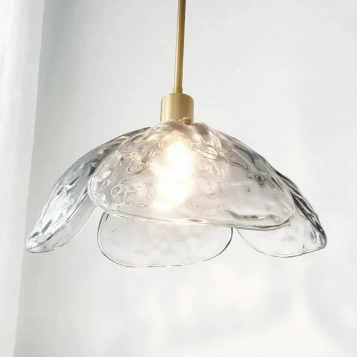 Glas-Pendelleuchte Blütenform | E27 LED | Modern & Elegant | Warmweiß