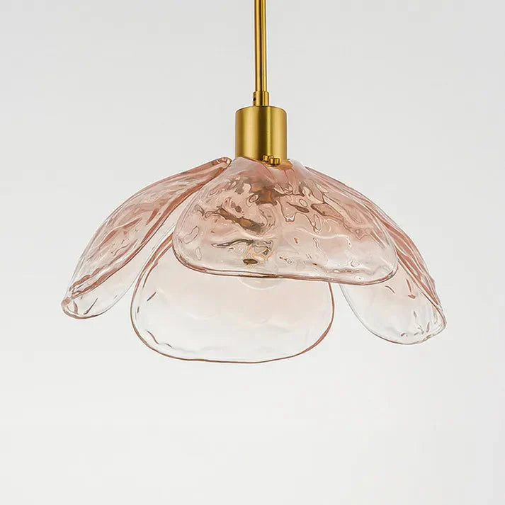 Glas-Pendelleuchte Blütenform | E27 LED | Modern & Elegant | Warmweiß