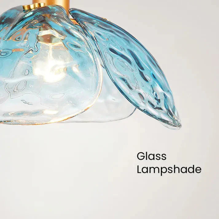 Glas-Pendelleuchte Blütenform | E27 LED | Modern & Elegant | Warmweiß