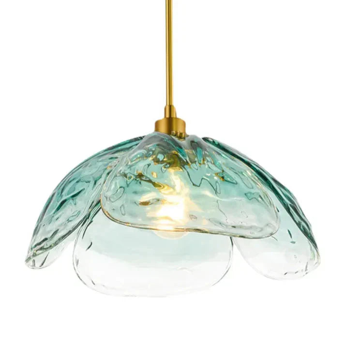 Glas-Pendelleuchte Blütenform | E27 LED | Modern & Elegant | Warmweiß