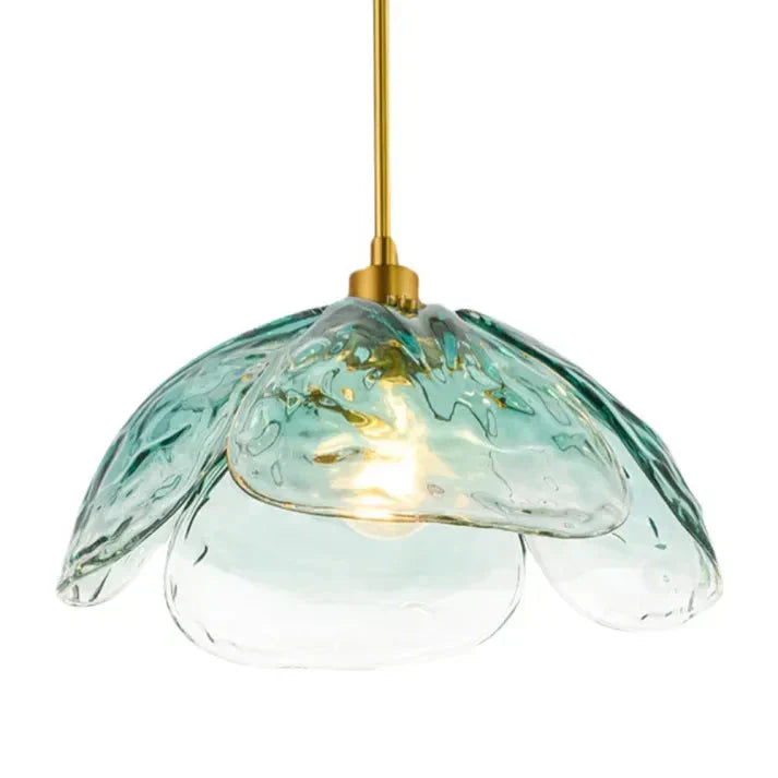 Glas-Pendelleuchte Blütenform | E27 LED | Modern & Elegant | Warmweiß