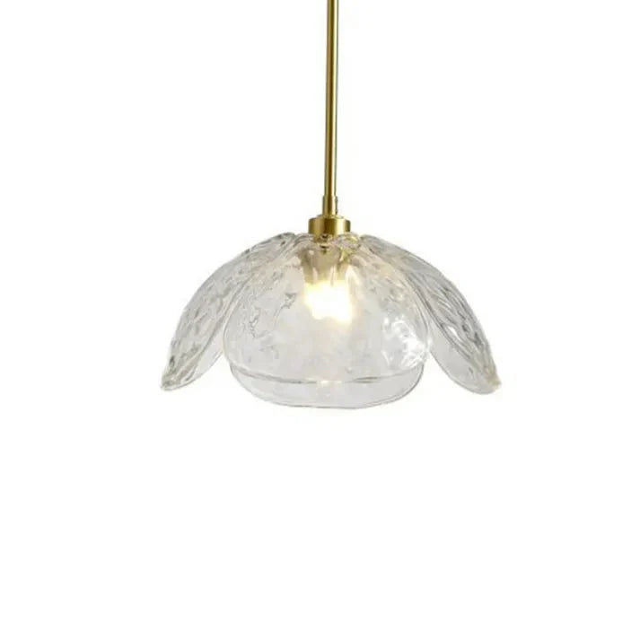 Glas-Pendelleuchte Blütenform | E27 LED | Modern & Elegant | Warmweiß