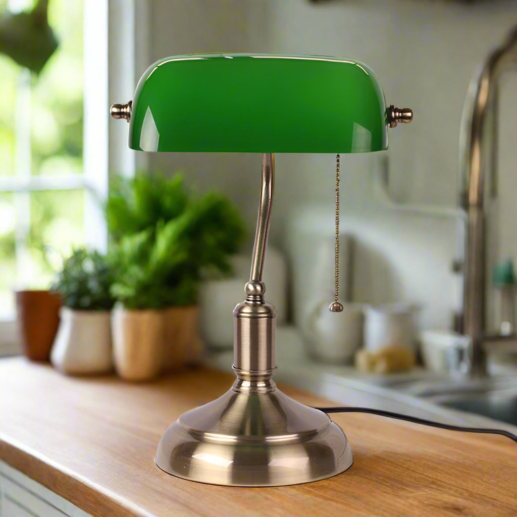 Glas-Tischlampe | Europäischer Stil | E27 LED-Licht | Warmweiß
