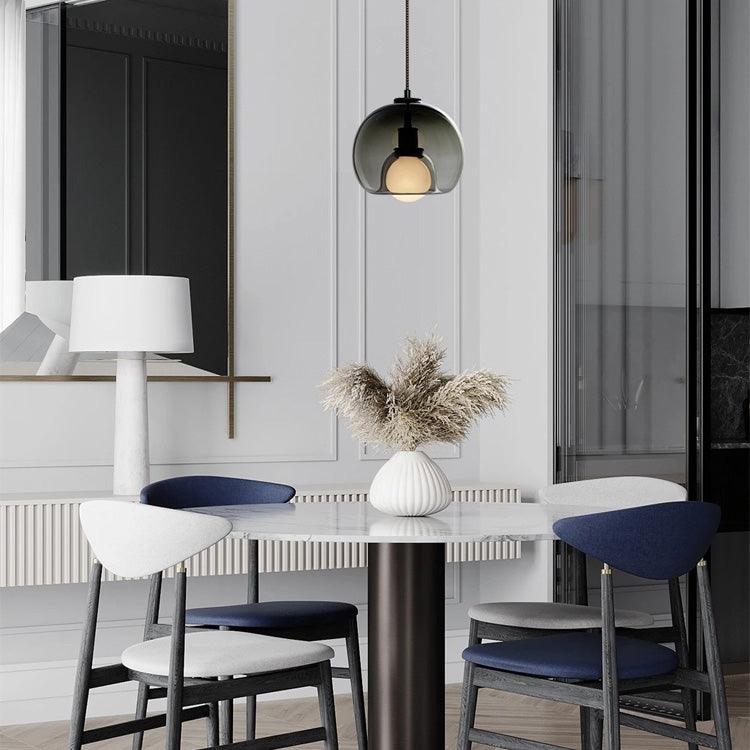 Glas-Pendelleuchte Minimalistisch | E26/E27 LED | Verstellbares Kabel | Modern