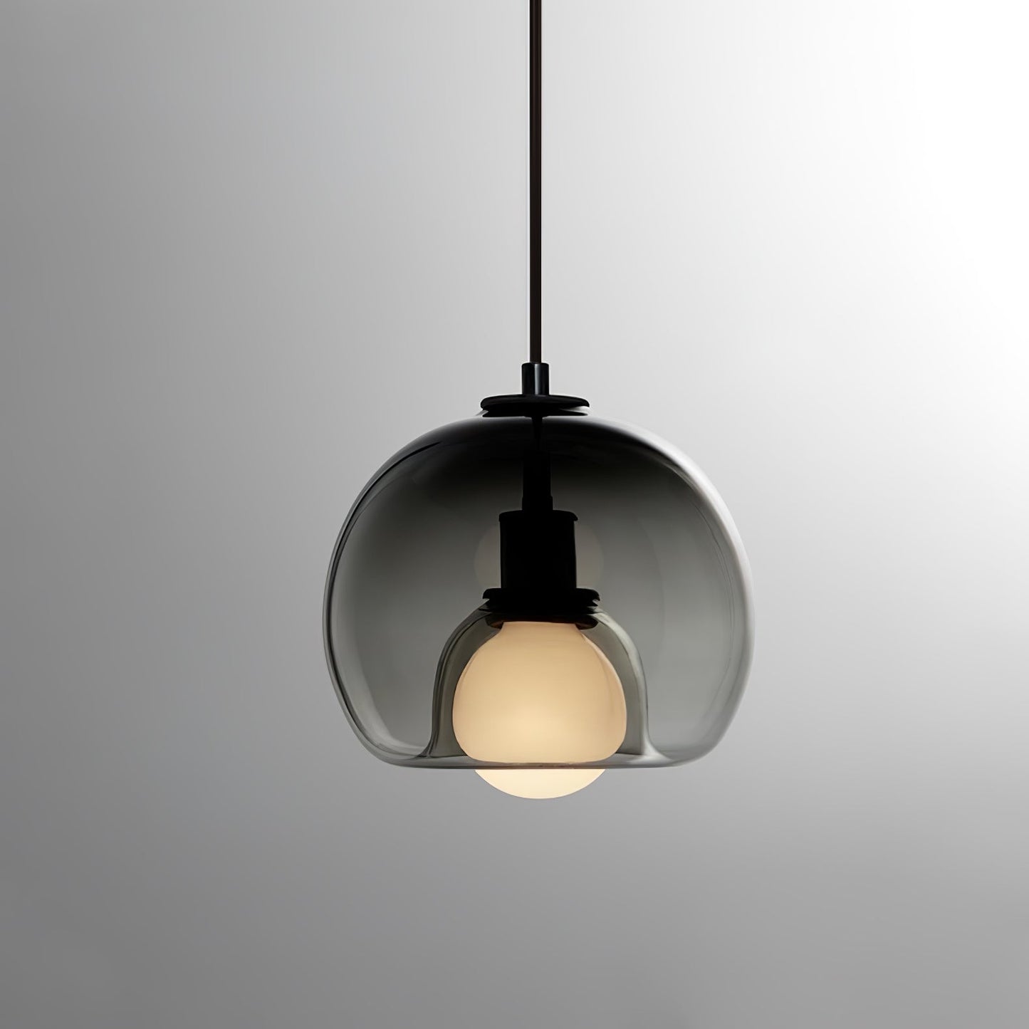 Glas-Pendelleuchte Minimalistisch | E26/E27 LED | Verstellbares Kabel | Modern