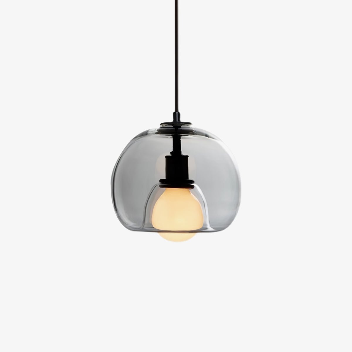 Glas-Pendelleuchte Minimalistisch | E26/E27 LED | Verstellbares Kabel | Modern