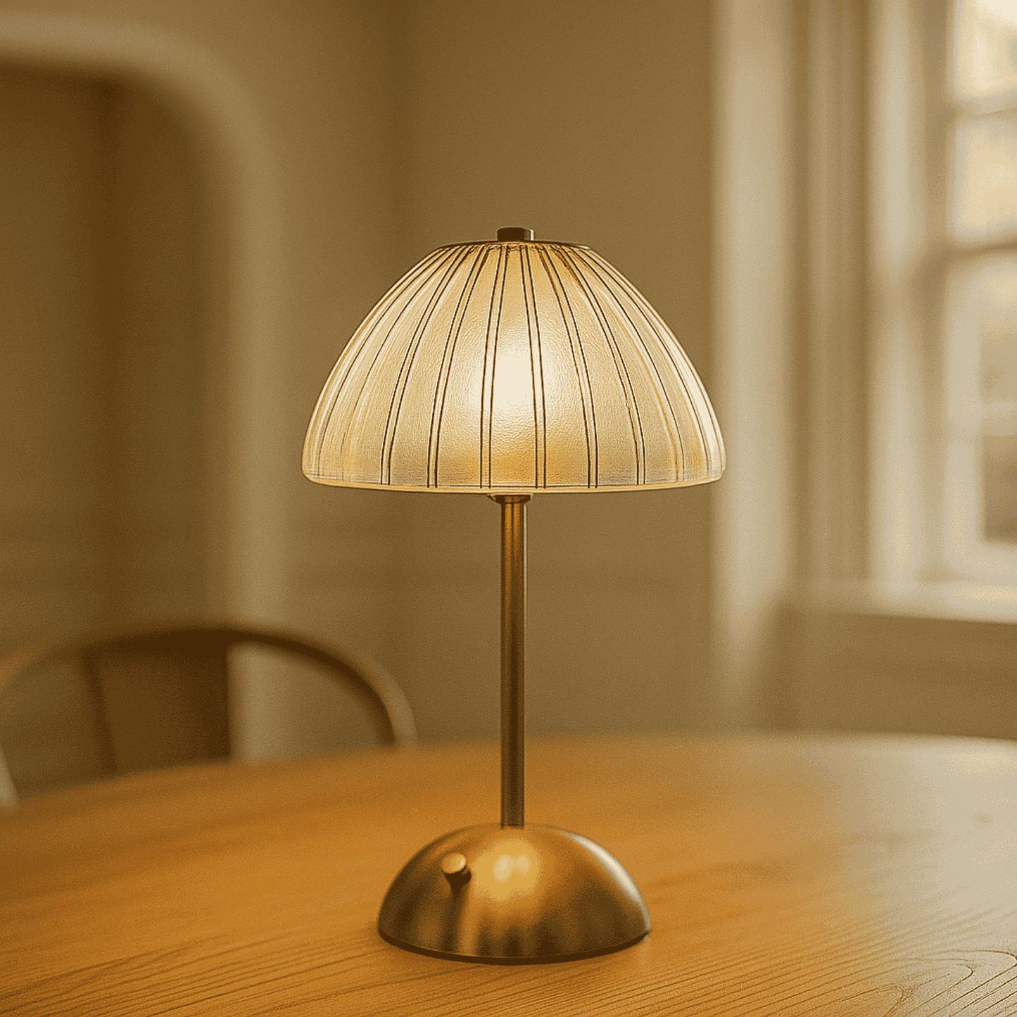 LED-Tischlampe Gold | Wiederaufladbar | Modern | Indoor