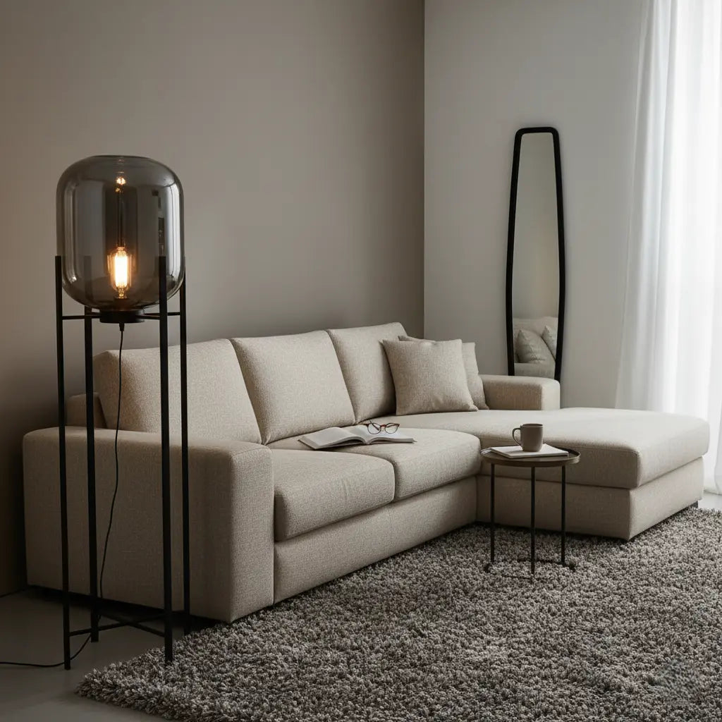 Stehlampe | Modern & Industrial | Dimmbar | Wohnzimmer & Schlafzimmer