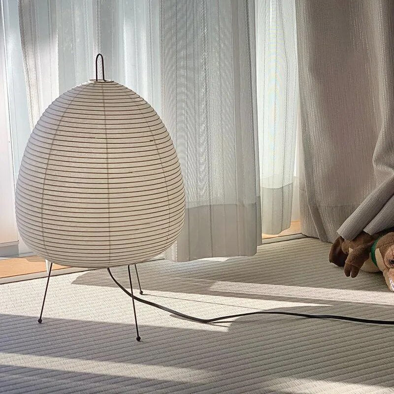 Tischlampe Papier Japandi | LED | Warmes Licht | Minimalistisch  Description: