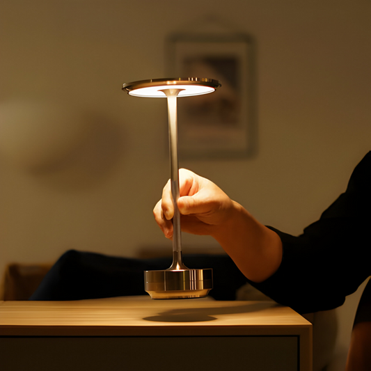 LED-Tischlampe Kabellos | Dimmbar 3 Stufen | Modern | USB
