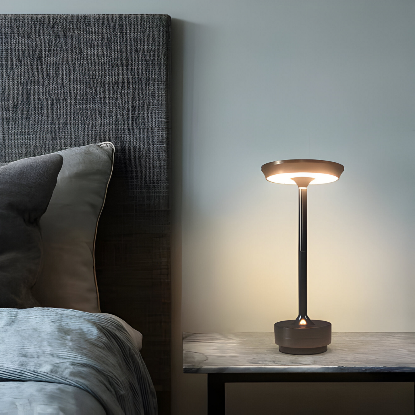 LED-Tischlampe Kabellos | Dimmbar 3 Stufen | Modern | USB