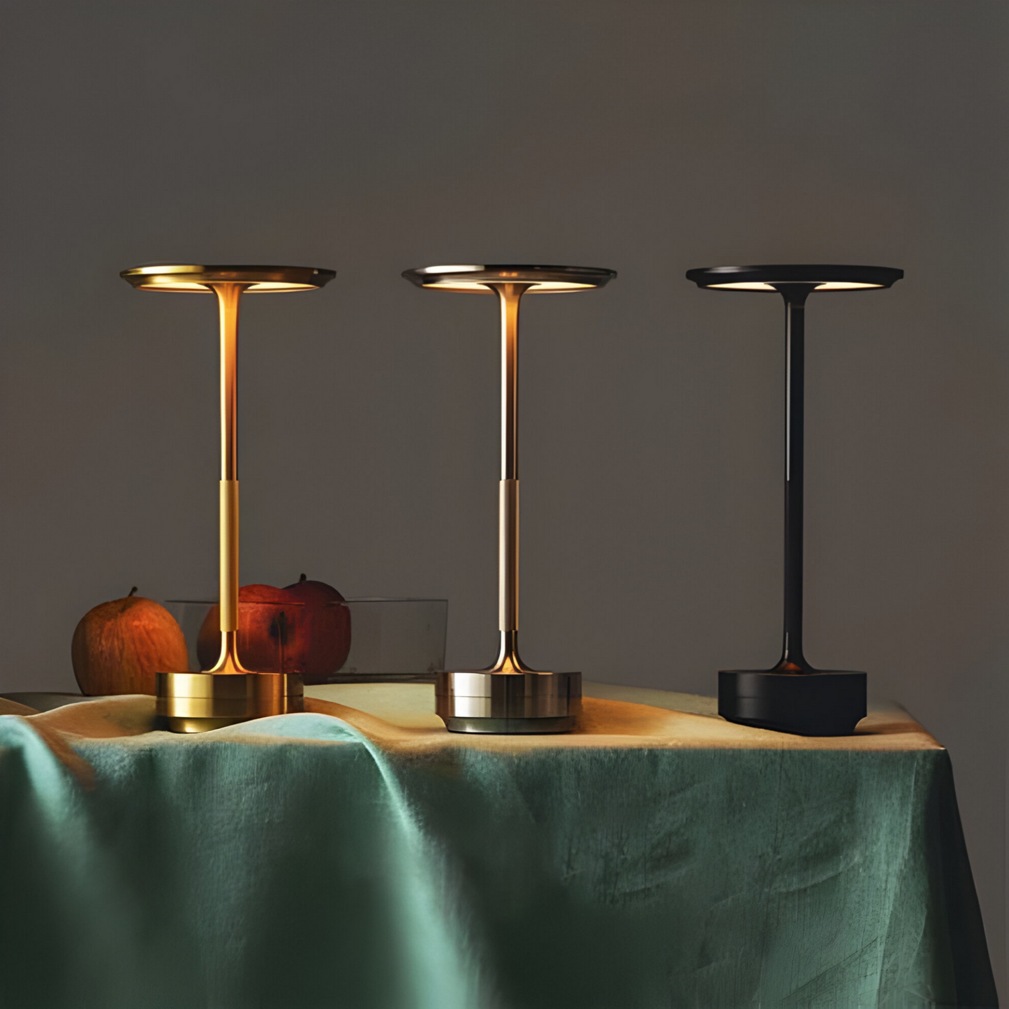 LED-Tischlampe Kabellos | Dimmbar 3 Stufen | Modern | USB