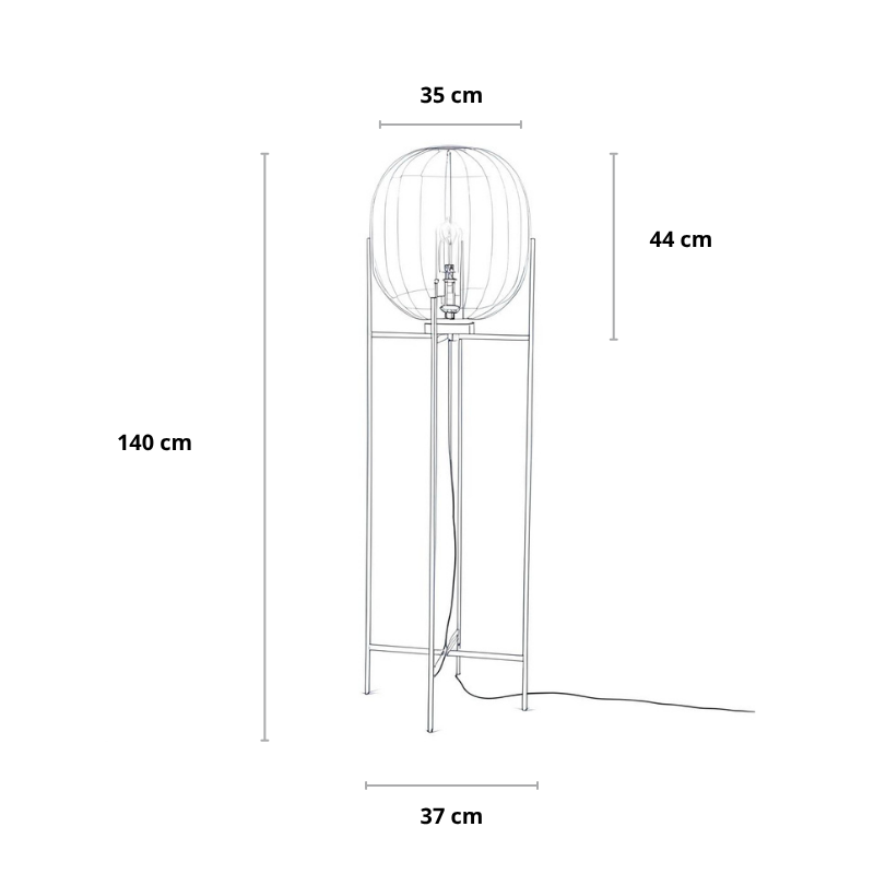 Stehlampe | Modern & Industrial | Dimmbar | Wohnzimmer & Schlafzimmer