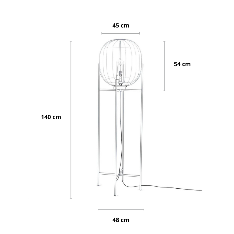 Stehlampe | Modern & Industrial | Dimmbar | Wohnzimmer & Schlafzimmer