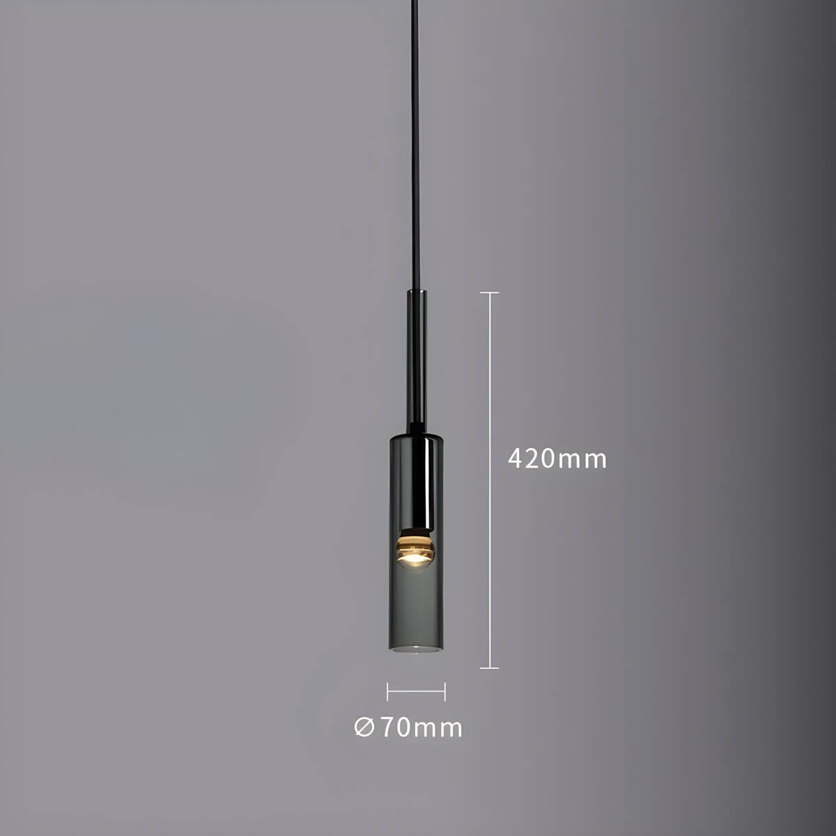 Kristall-Pendelleuchte | Glas & Metall | E27 LED-Licht | Modern & Elegant