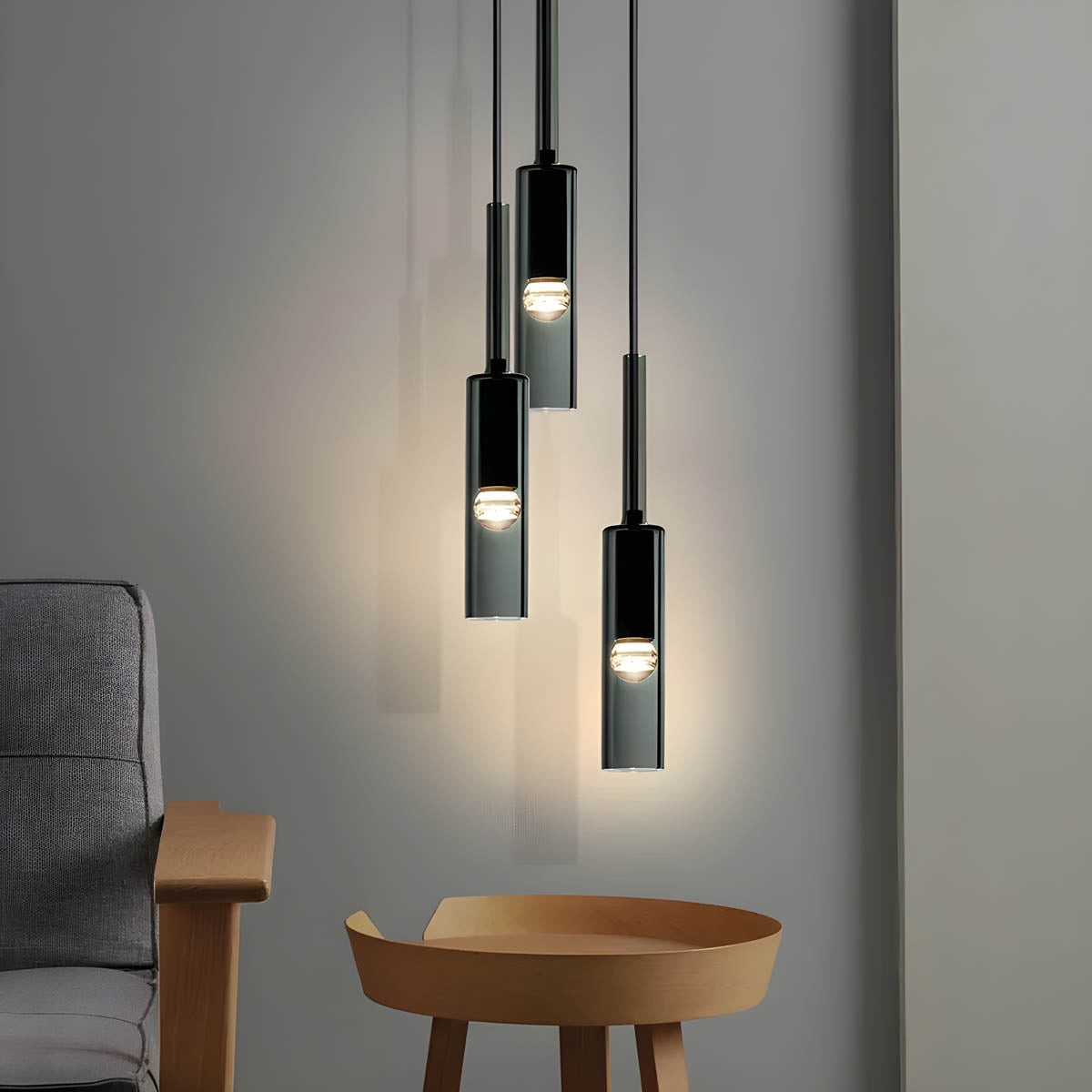 Kristall-Pendelleuchte | Glas & Metall | E27 LED-Licht | Modern & Elegant