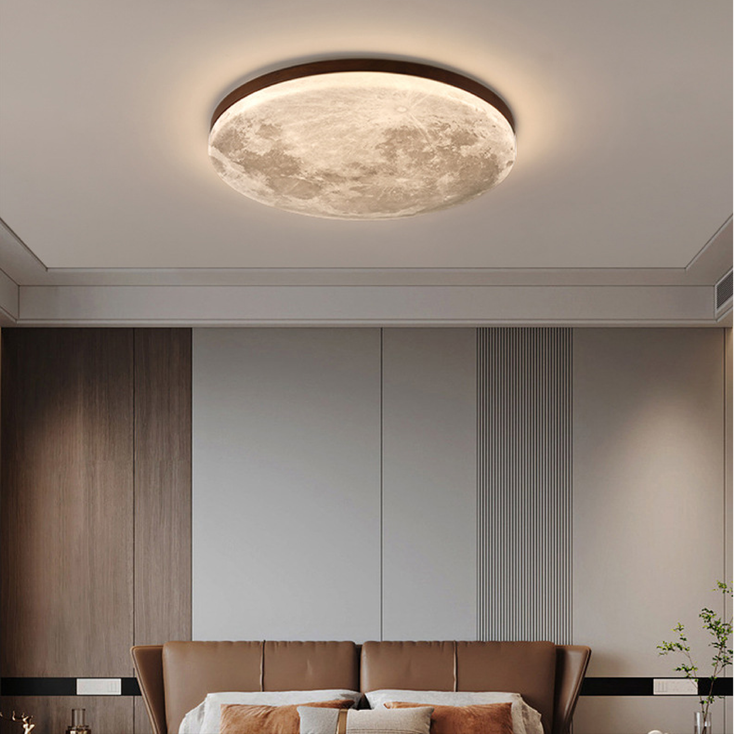 LED Deckenleuchte Mond | Dimmbar | Modern | Rund