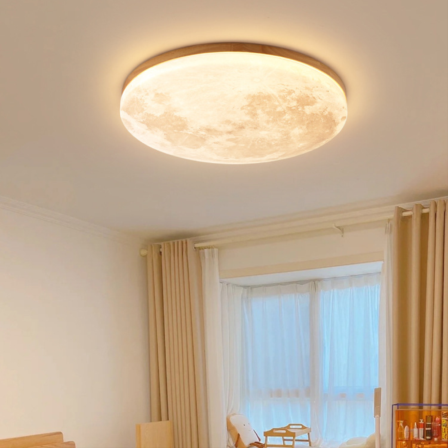 LED Deckenleuchte Mond | Dimmbar | Modern | Rund