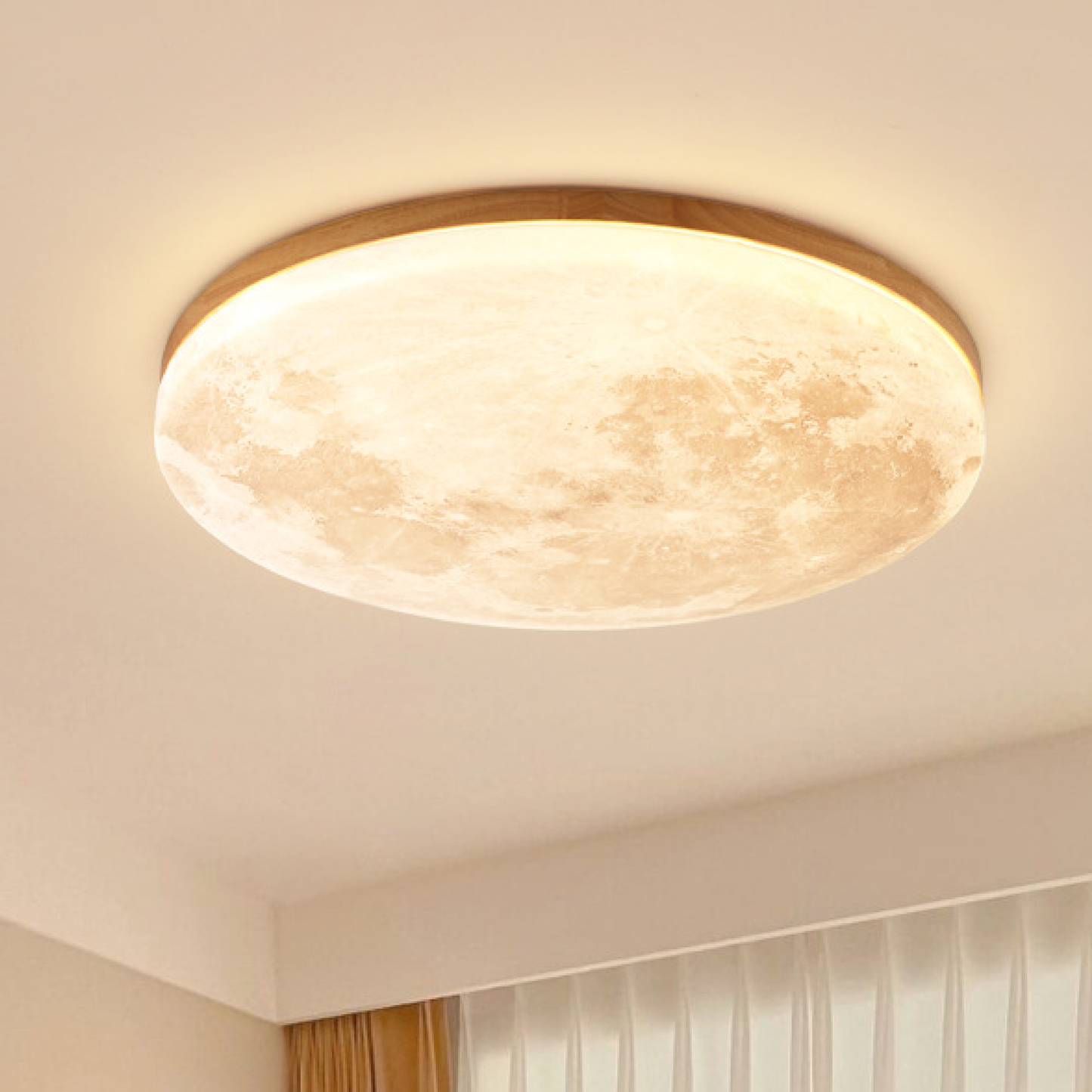 LED Deckenleuchte Mond | Dimmbar | Modern | Rund
