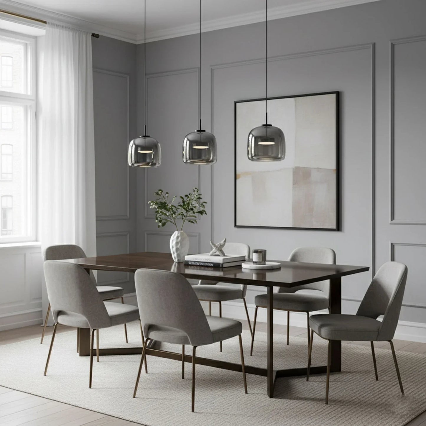 Pendelleuchte Esszimmer Vintage Glas | LED