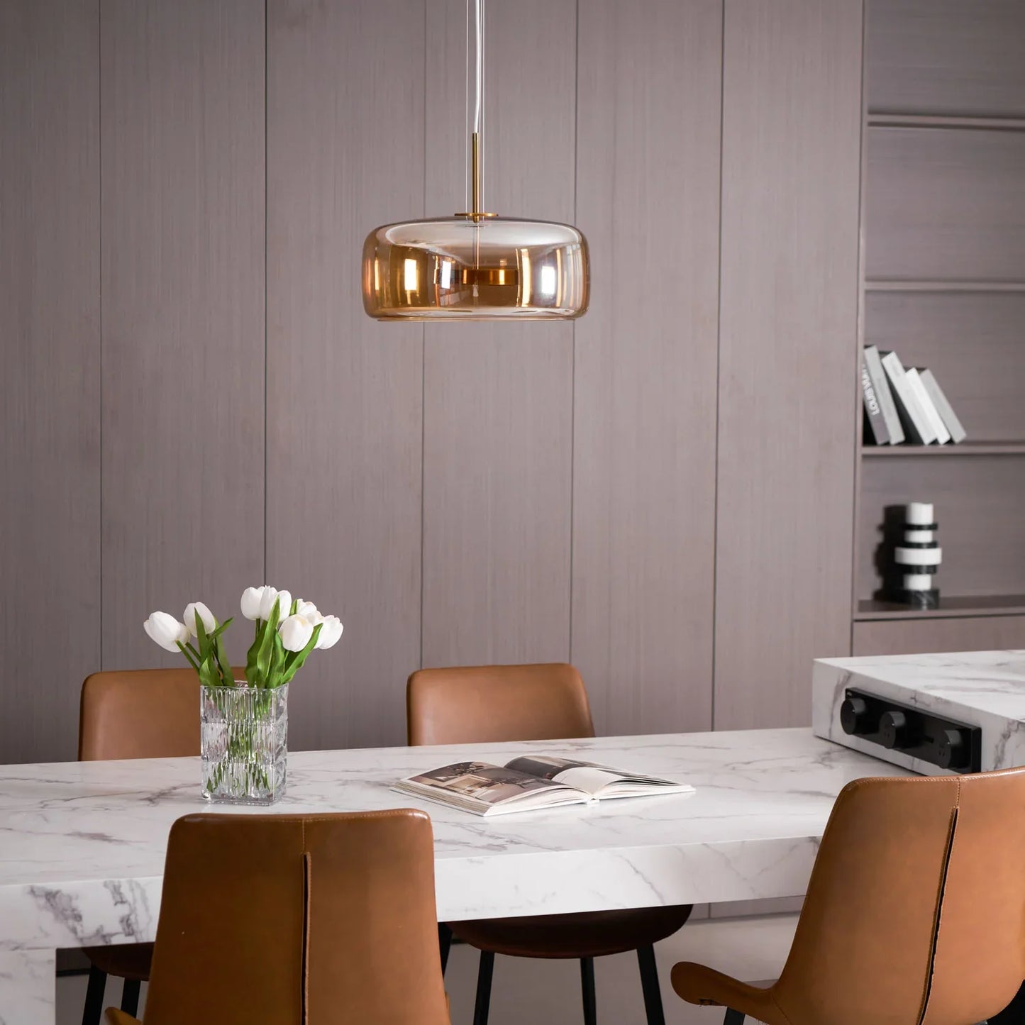 Pendelleuchte Esszimmer Vintage Glas | LED