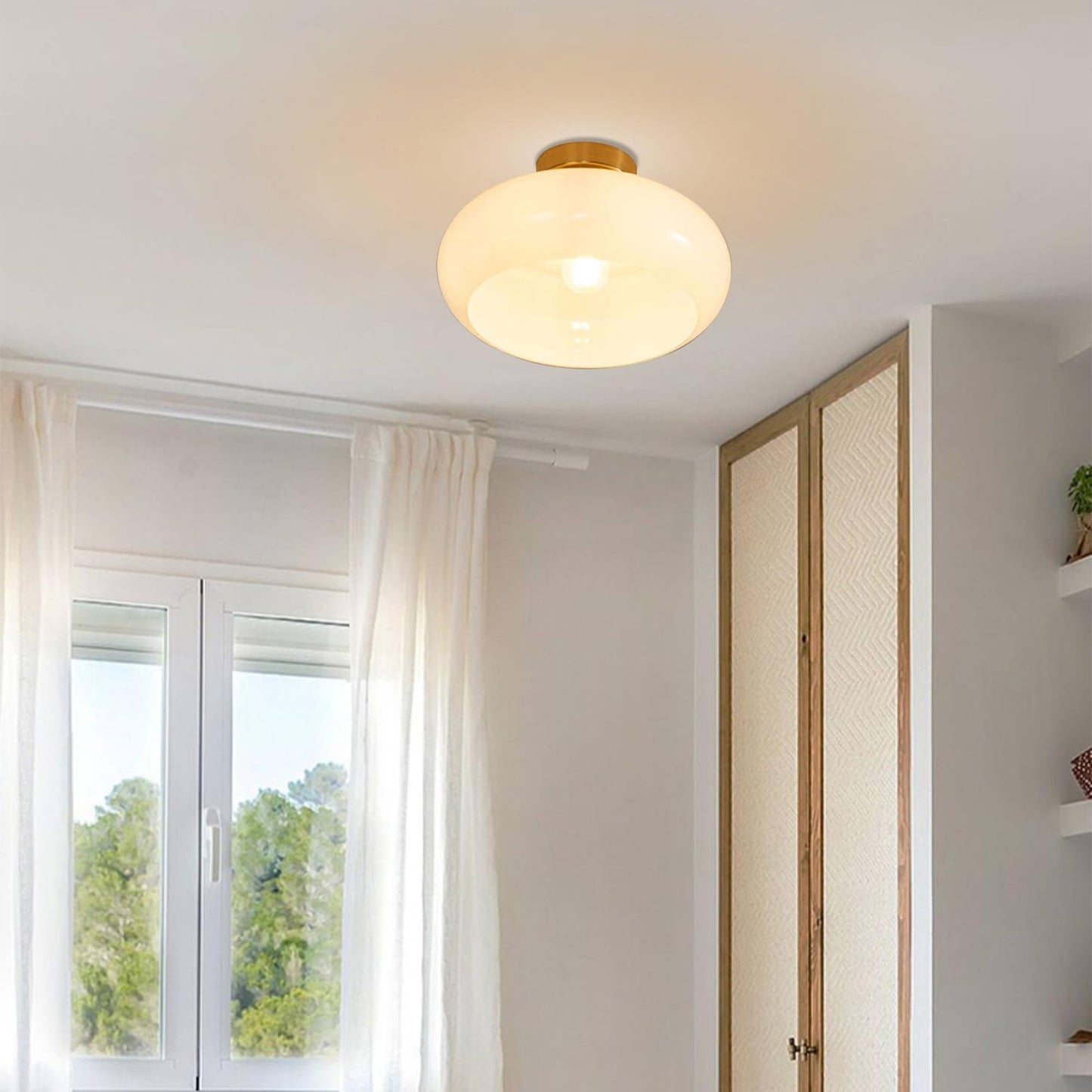 Deckenlampe Wohnzimmer Vintage Glas | E27