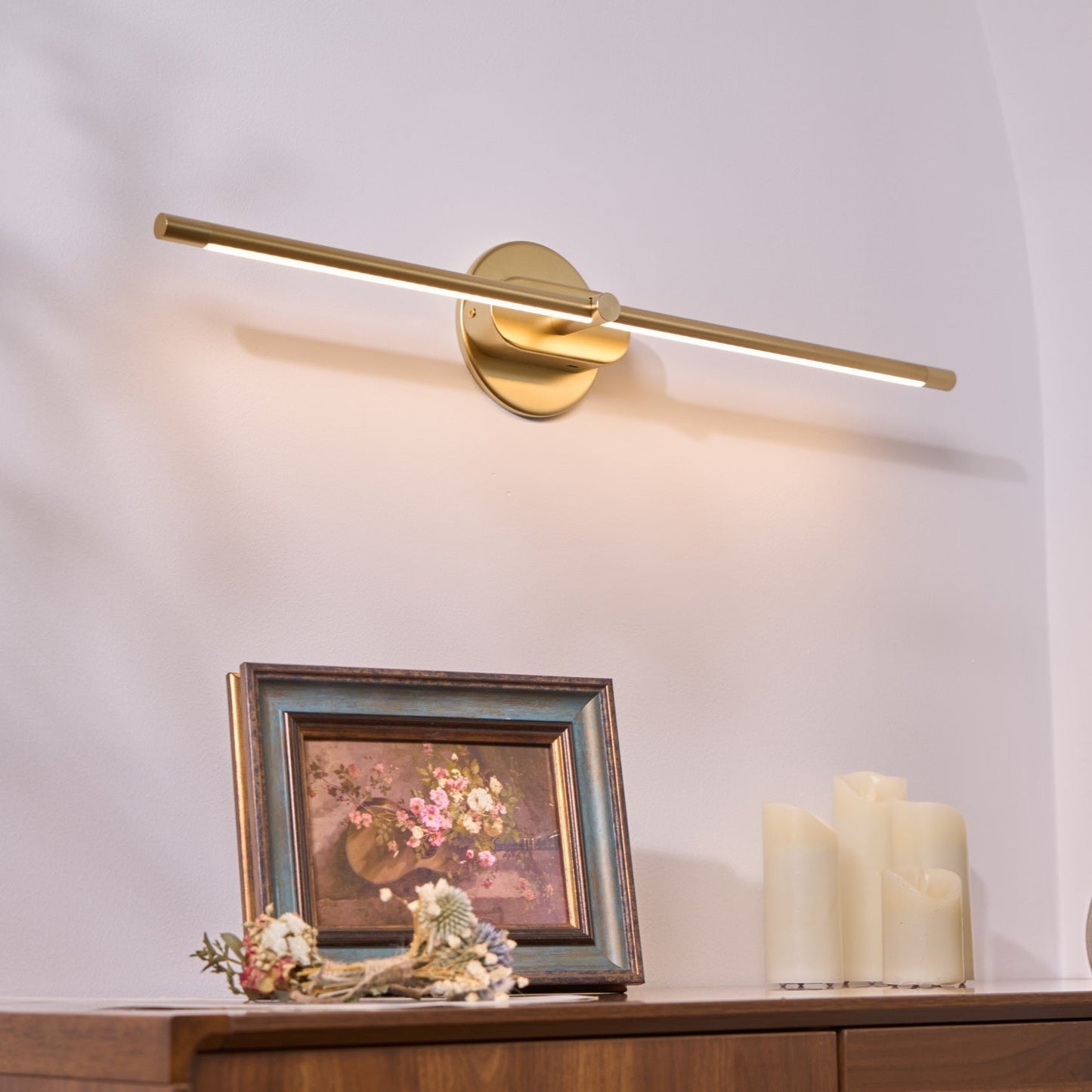 Wiederaufladbare LED-Wandleuchte | Linear & Minimalistisch | Modernes Lichtdesign